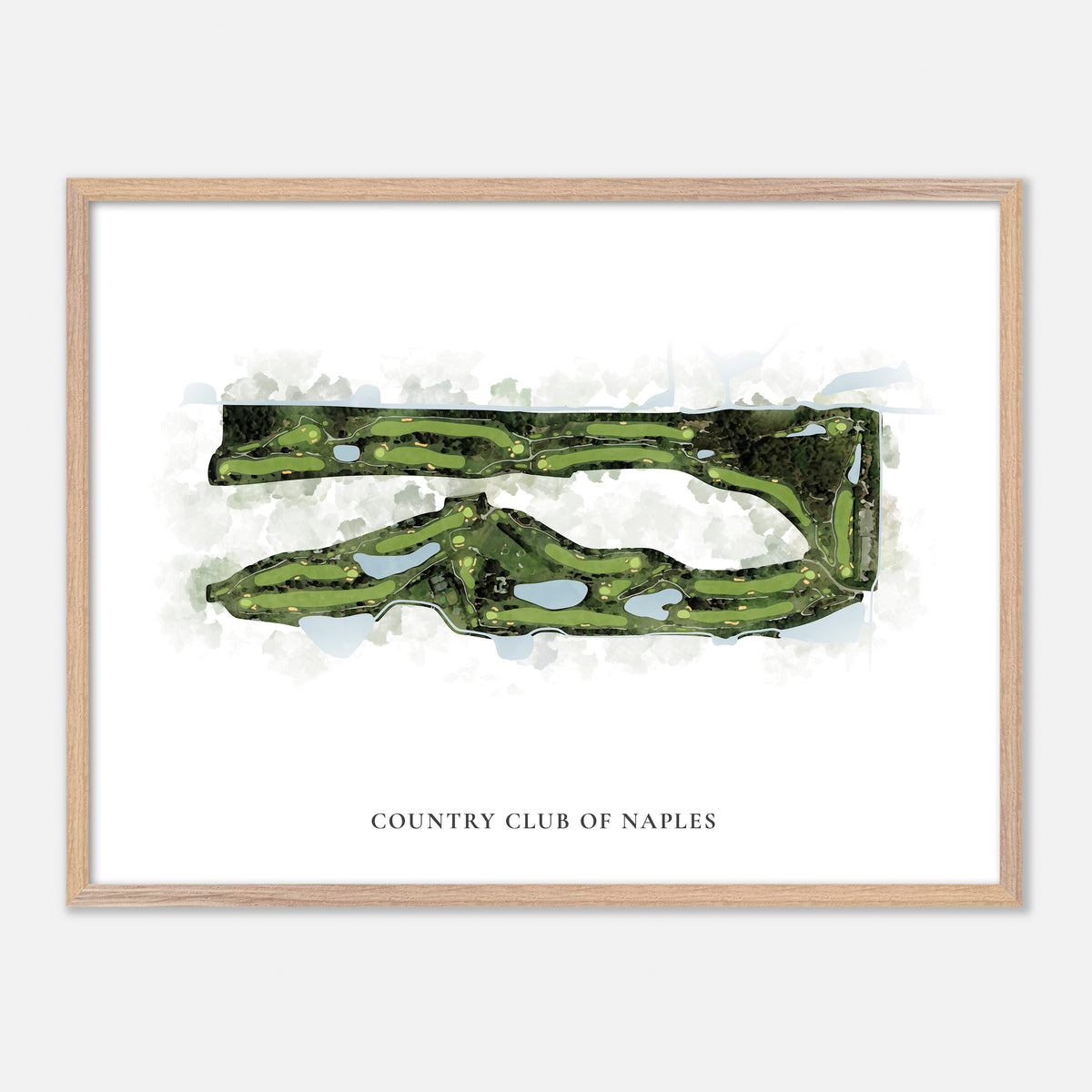 Print of The Country Club Of Naples Classic Map