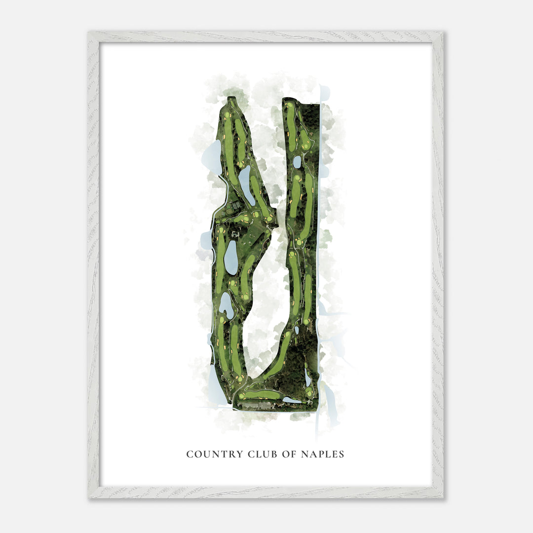 Print of The Country Club Of Naples Classic Map