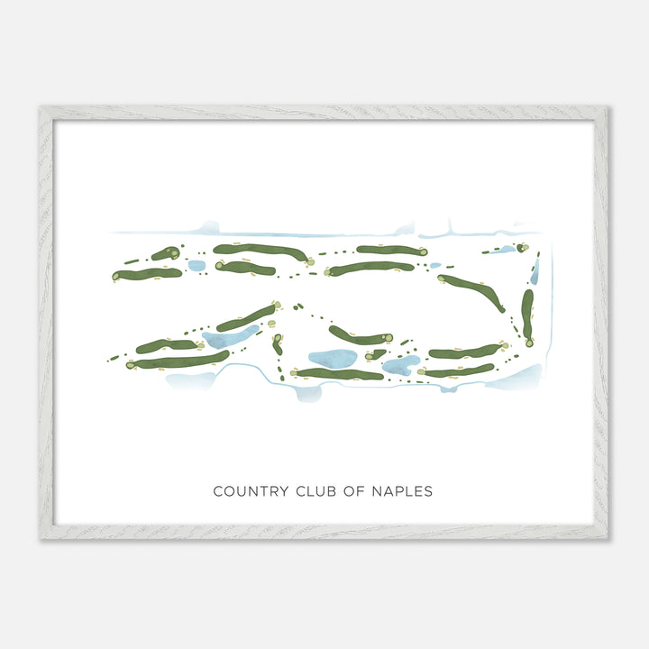 Print of The Country Club Of Naples Modern Map
