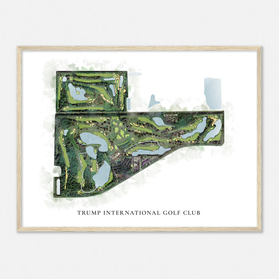 Print of Trump International Golf Club Classic Map