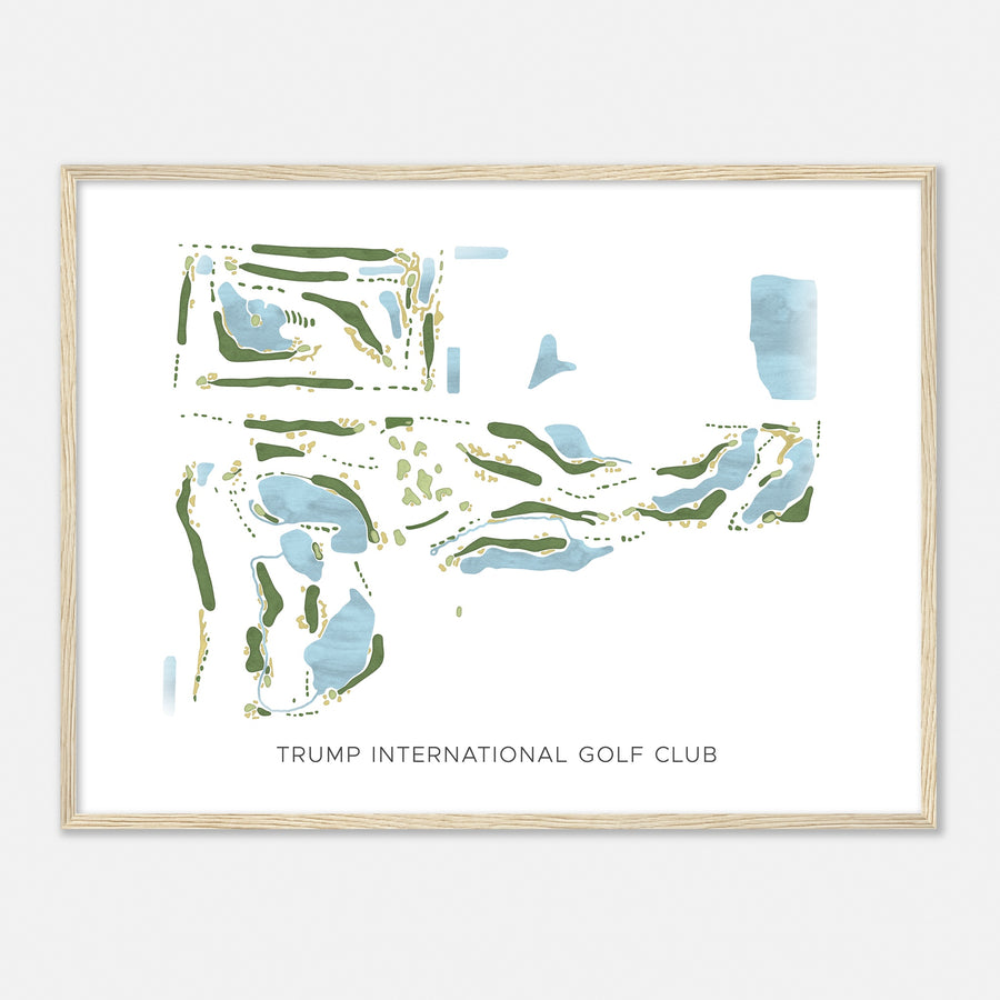 Print of Trump International Golf Club Modern Map