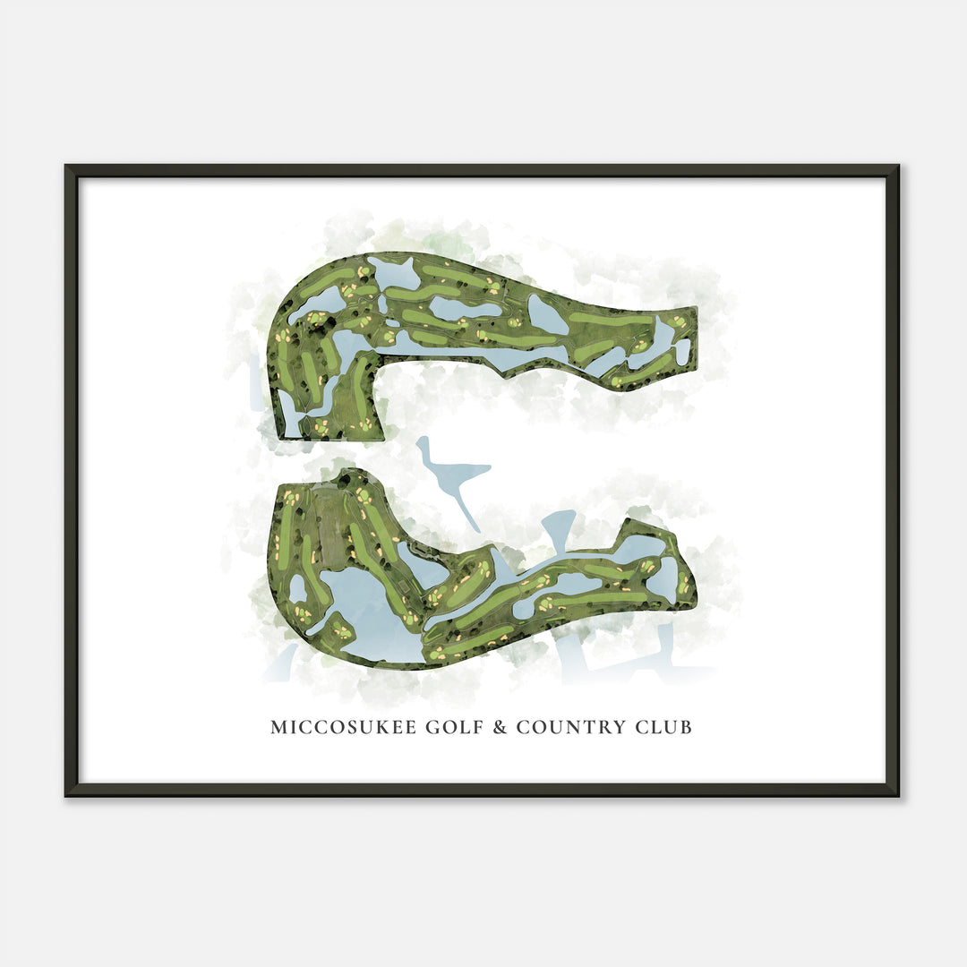 Print of Miccosukee Golf & Country Club Classic Map