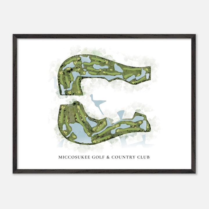 Print of Miccosukee Golf & Country Club Classic Map