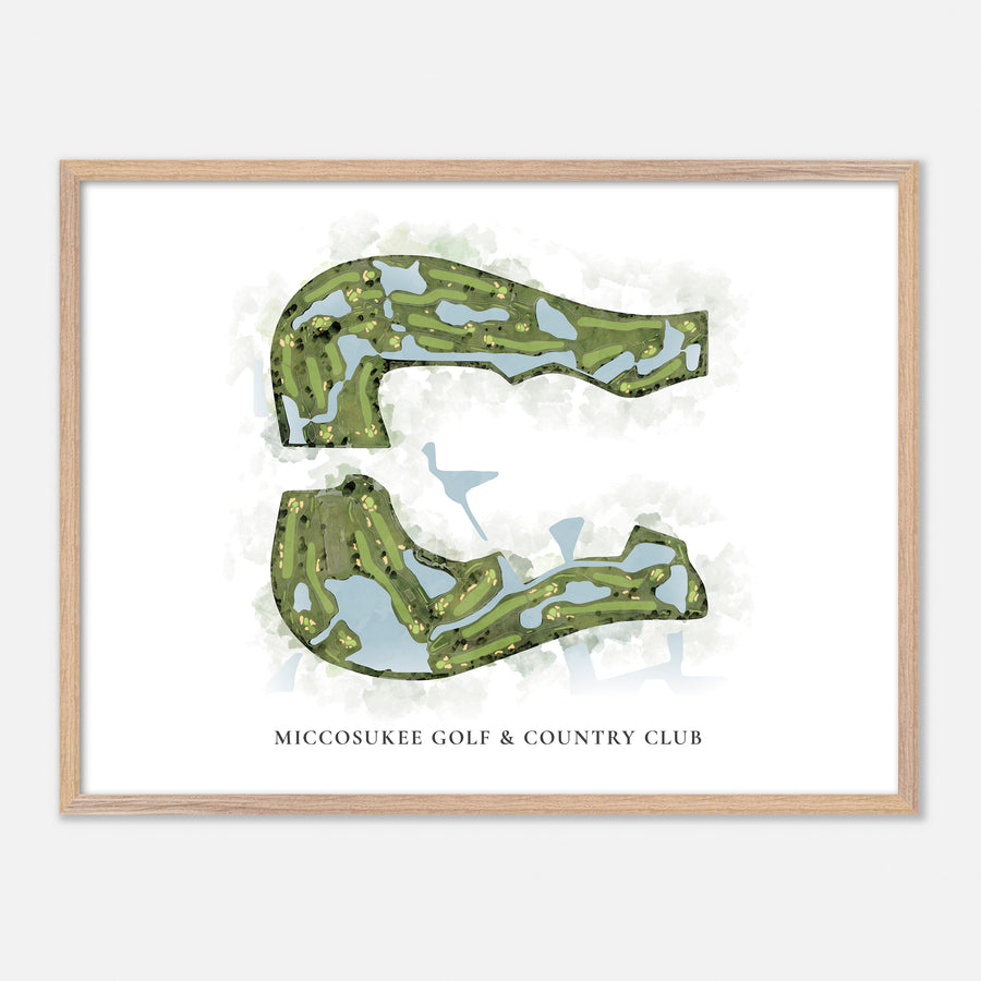 Print of Miccosukee Golf & Country Club Classic Map