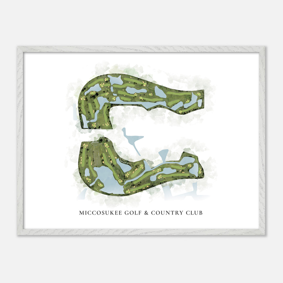Print of Miccosukee Golf & Country Club Classic Map