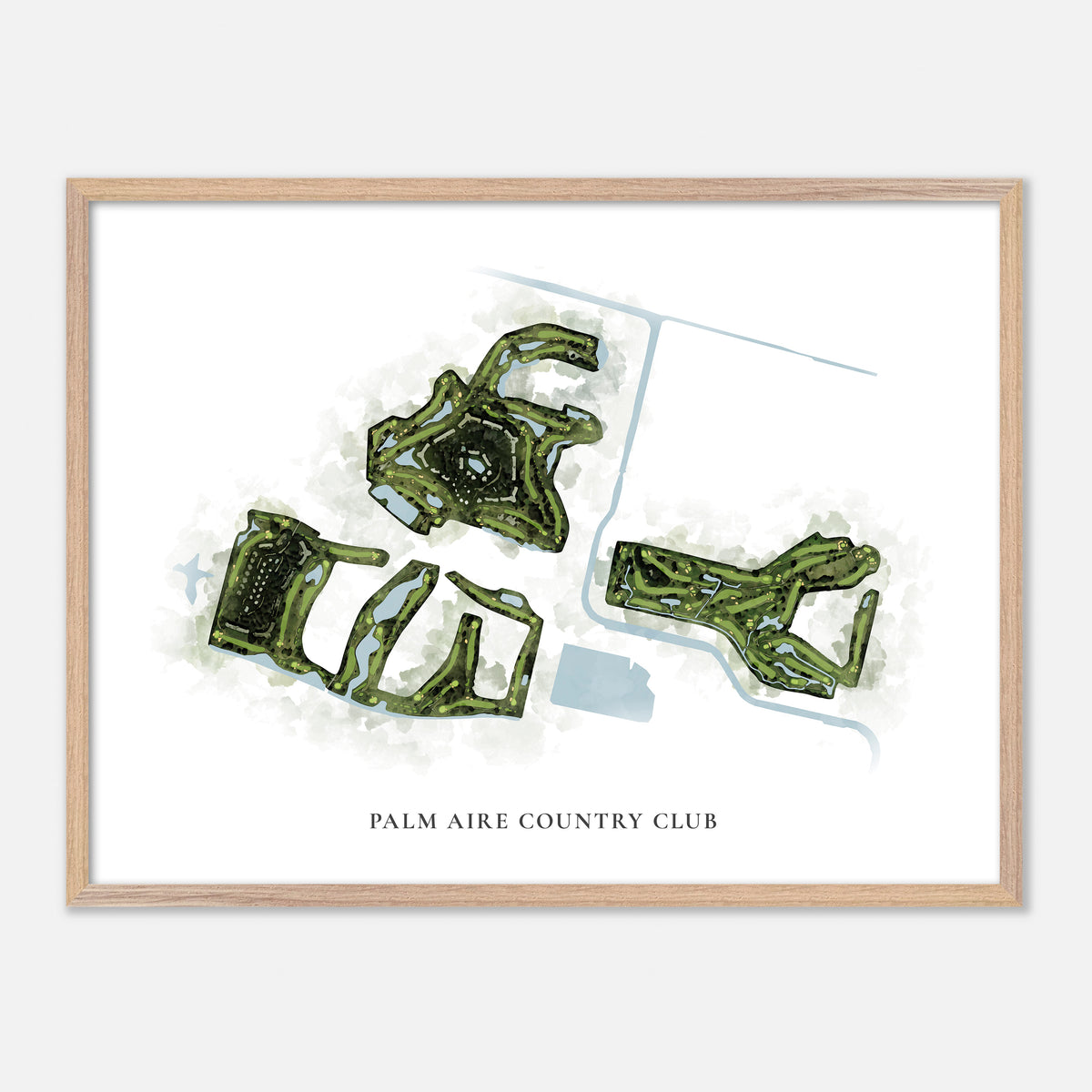 Print of Palm Aire Country Club Classic Map