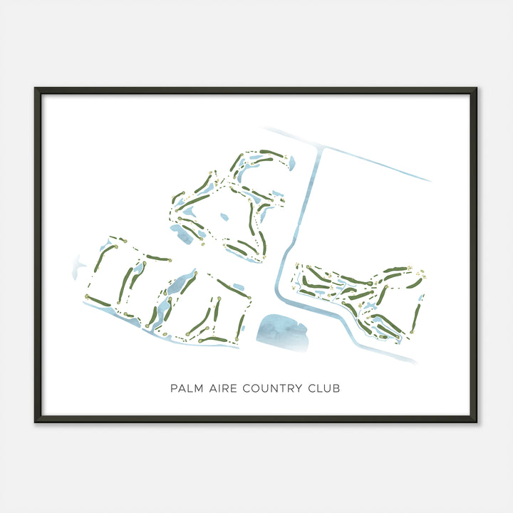 Print of Palm Aire Country Club Modern Map