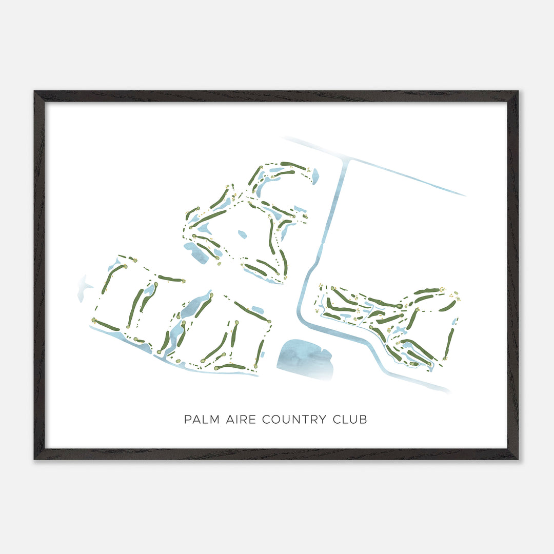 Print of Palm Aire Country Club Modern Map