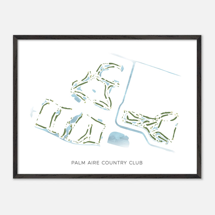 Print of Palm Aire Country Club Modern Map