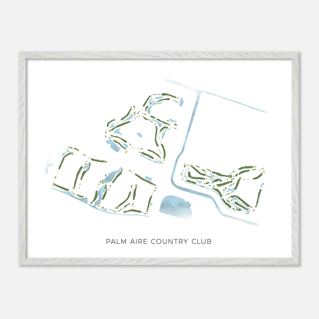 Print of Palm Aire Country Club Modern Map