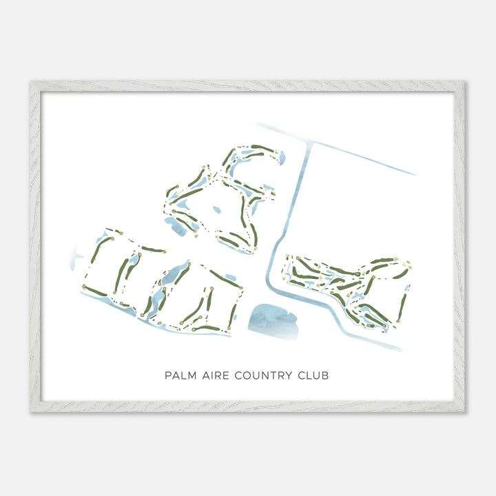 Print of Palm Aire Country Club Modern Map