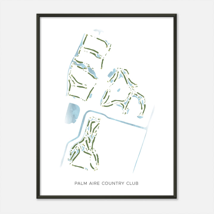 Print of Palm Aire Country Club Modern Map
