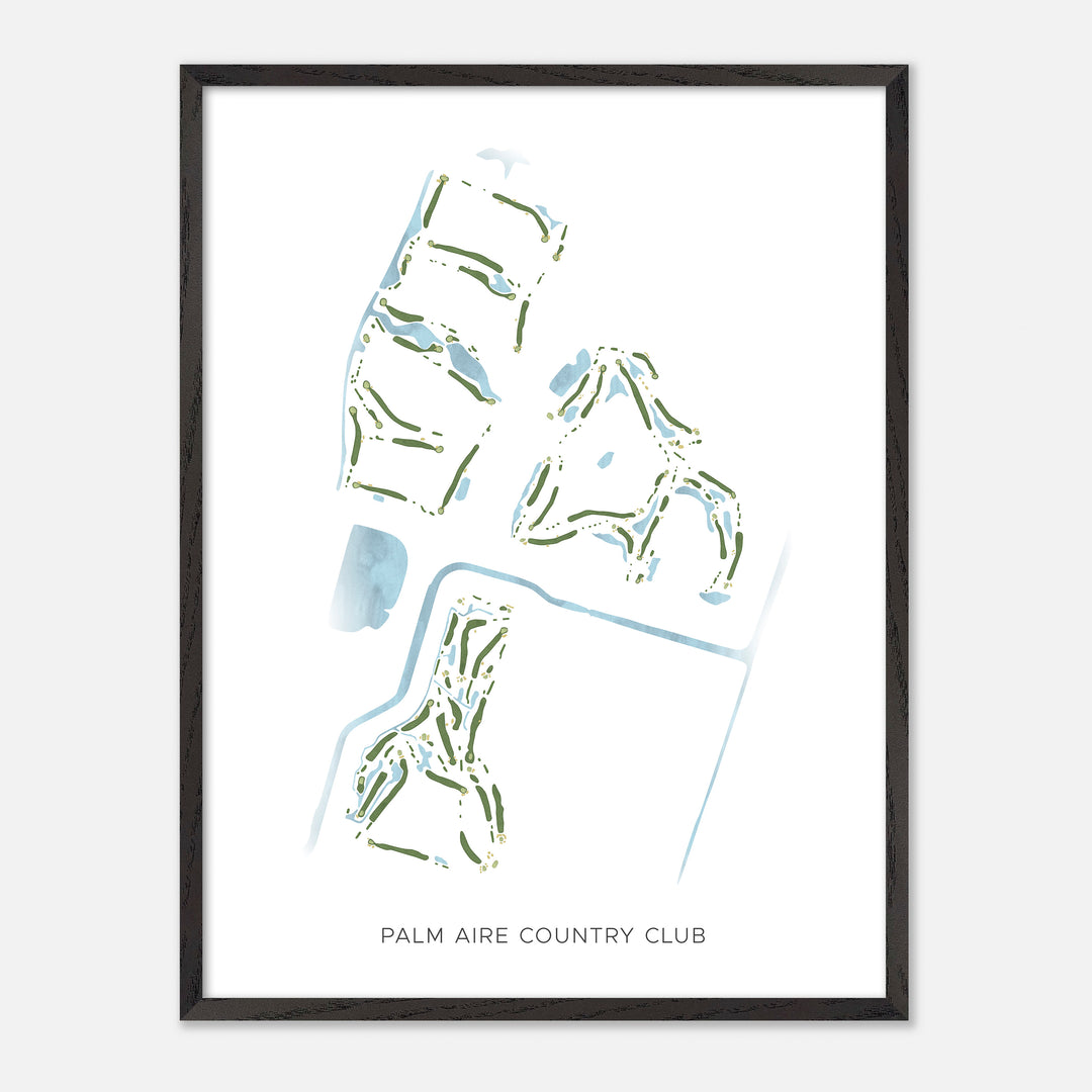 Print of Palm Aire Country Club Modern Map
