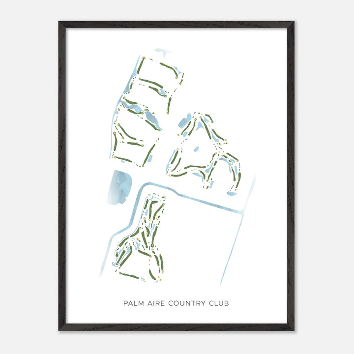Print of Palm Aire Country Club Modern Map