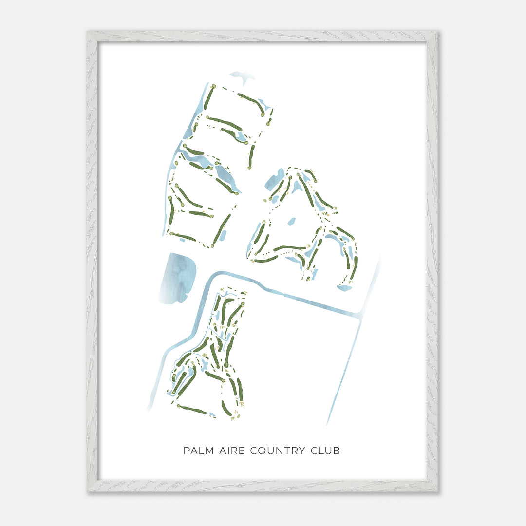 Print of Palm Aire Country Club Modern Map