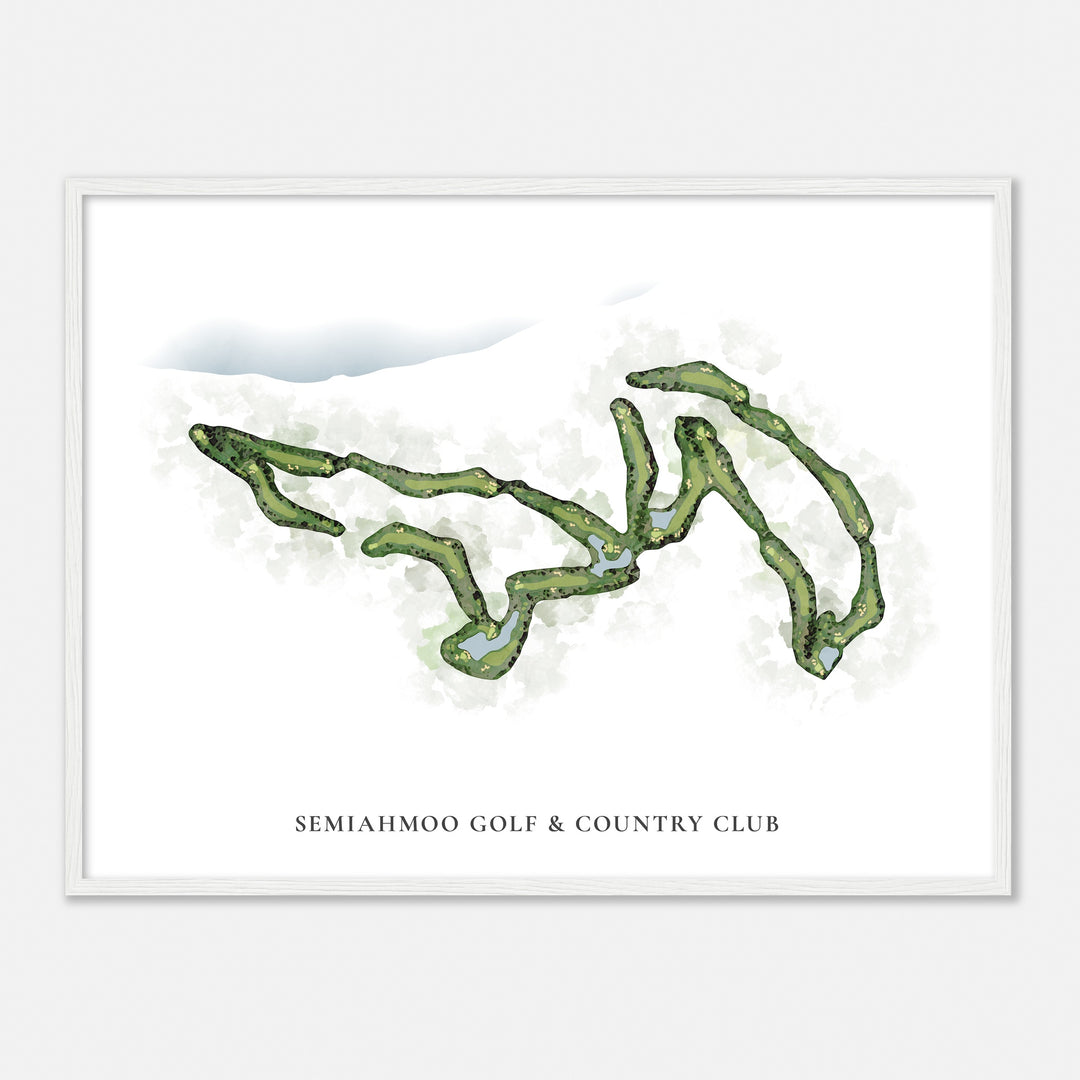 Print of Semiahmoo Golf & Country Club Classic Map