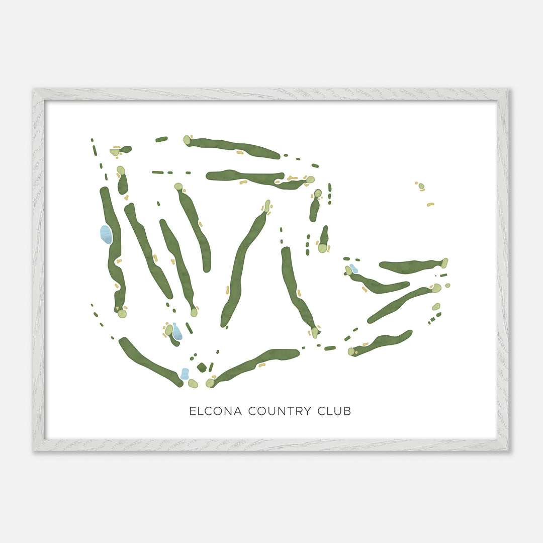 Print of Elcona Country Club Modern Map