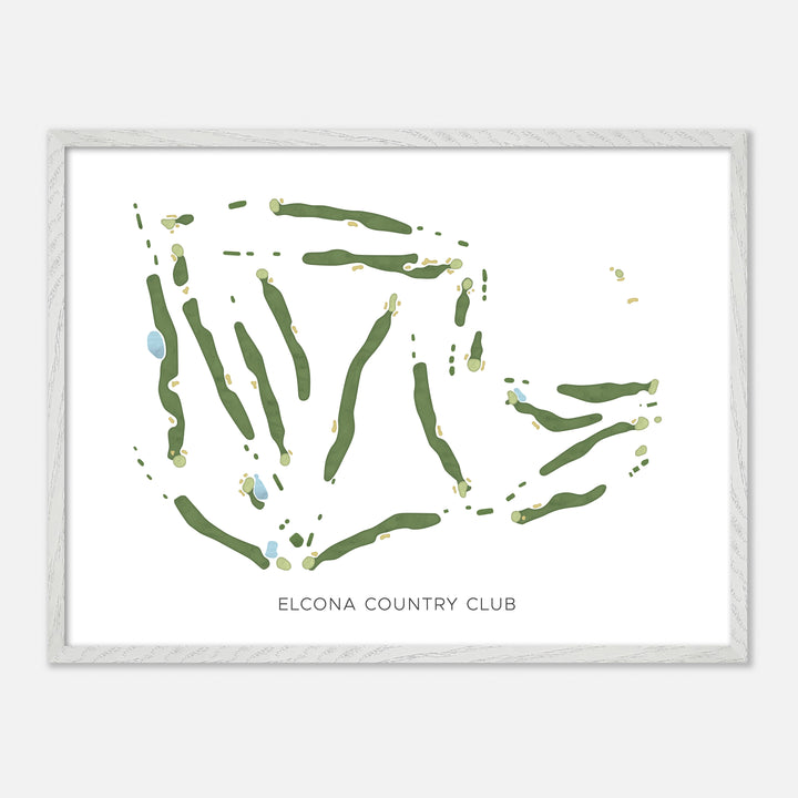 Print of Elcona Country Club Modern Map
