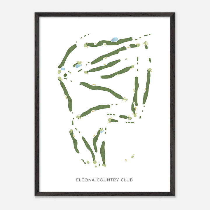 Print of Elcona Country Club Modern Map