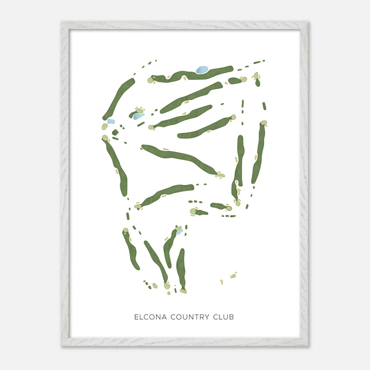 Print of Elcona Country Club Modern Map