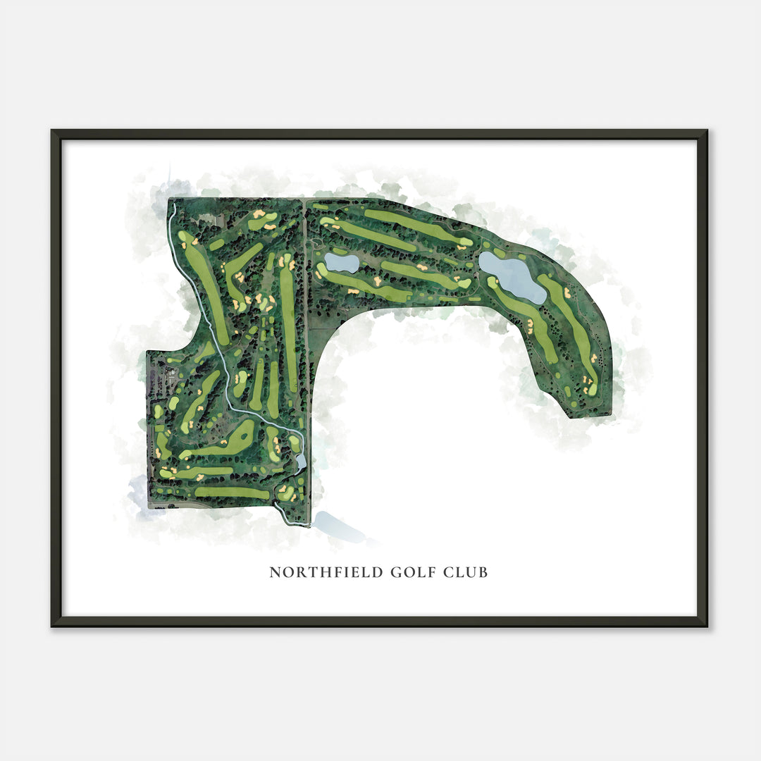 Print of Northfield Golf Club Classic Map