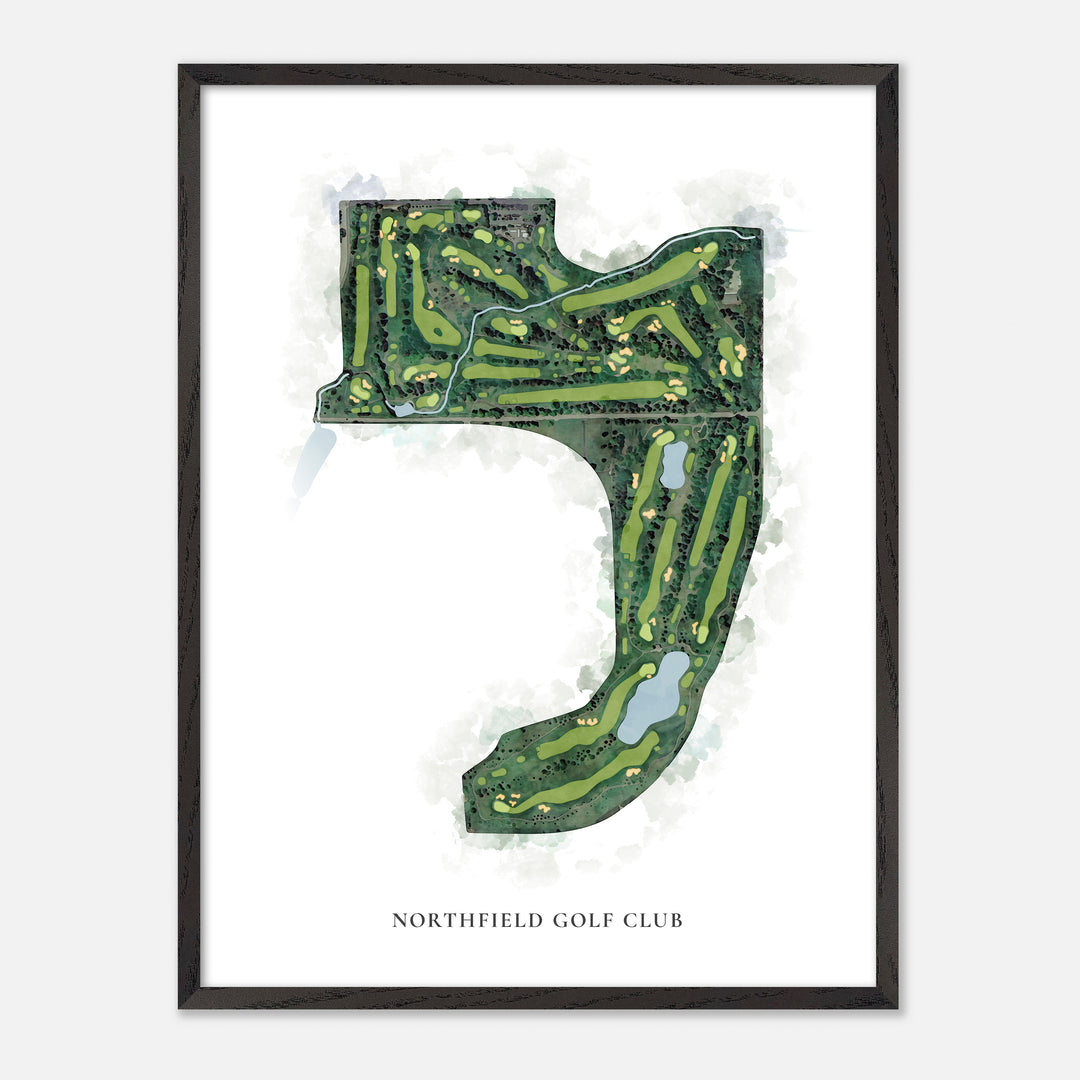 Print of Northfield Golf Club Classic Map