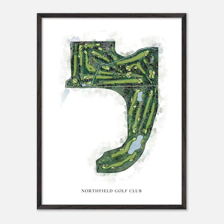 Print of Northfield Golf Club Classic Map