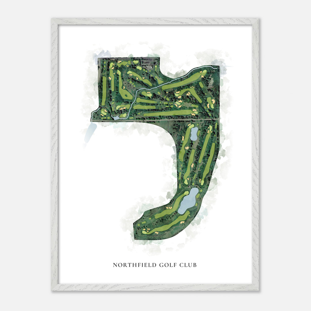 Print of Northfield Golf Club Classic Map