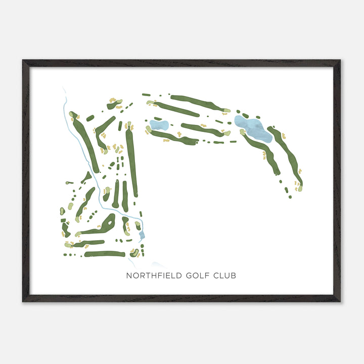 Print of Northfield Golf Club Modern Map