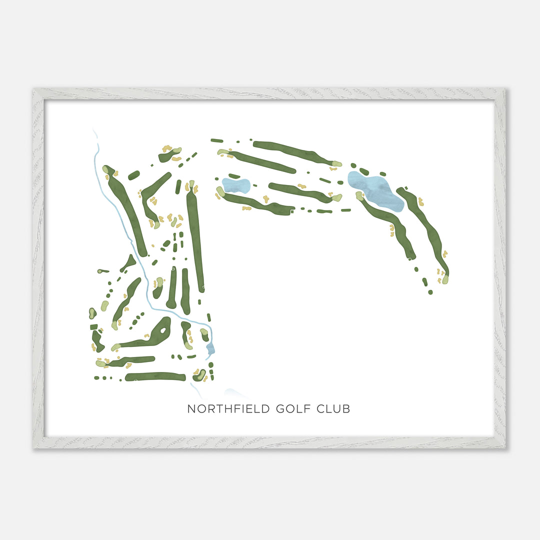 Print of Northfield Golf Club Modern Map
