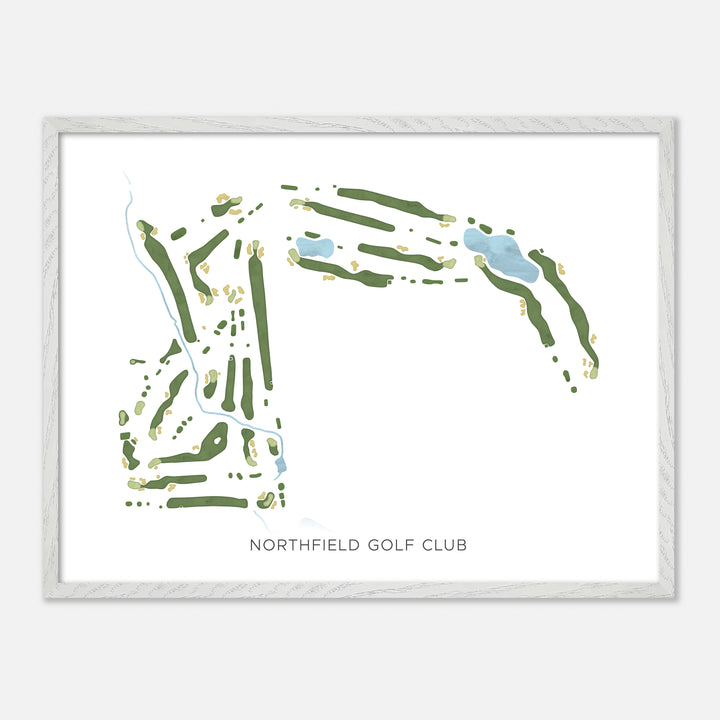 Print of Northfield Golf Club Modern Map