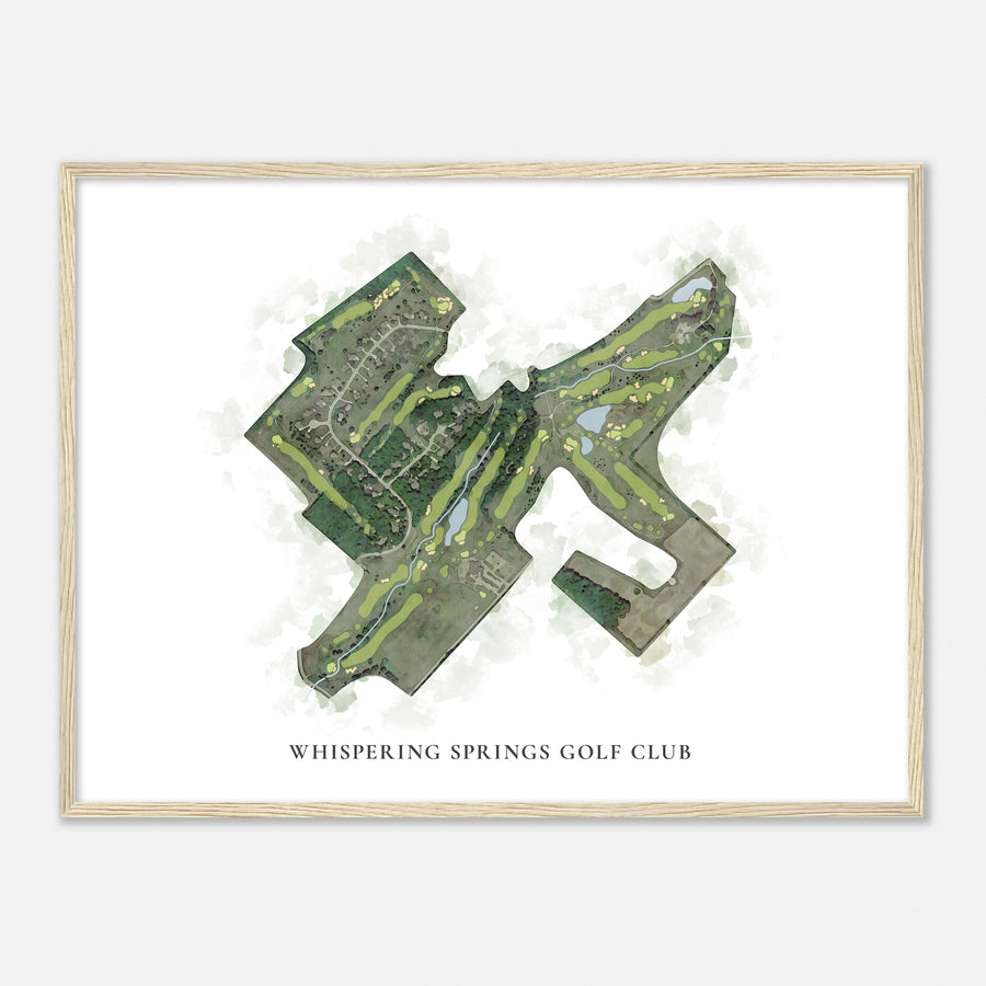 Print of Whispering Springs Golf Club Classic Map