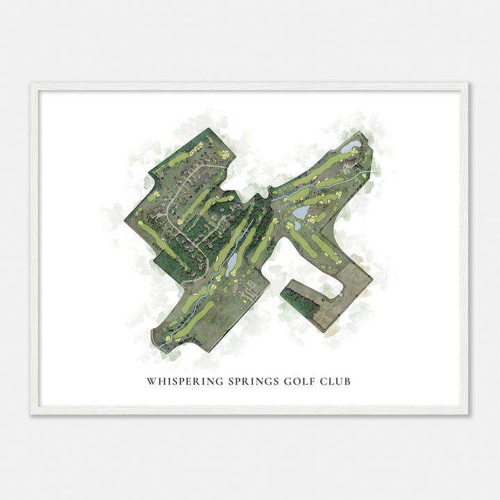 Print of Whispering Springs Golf Club Classic Map
