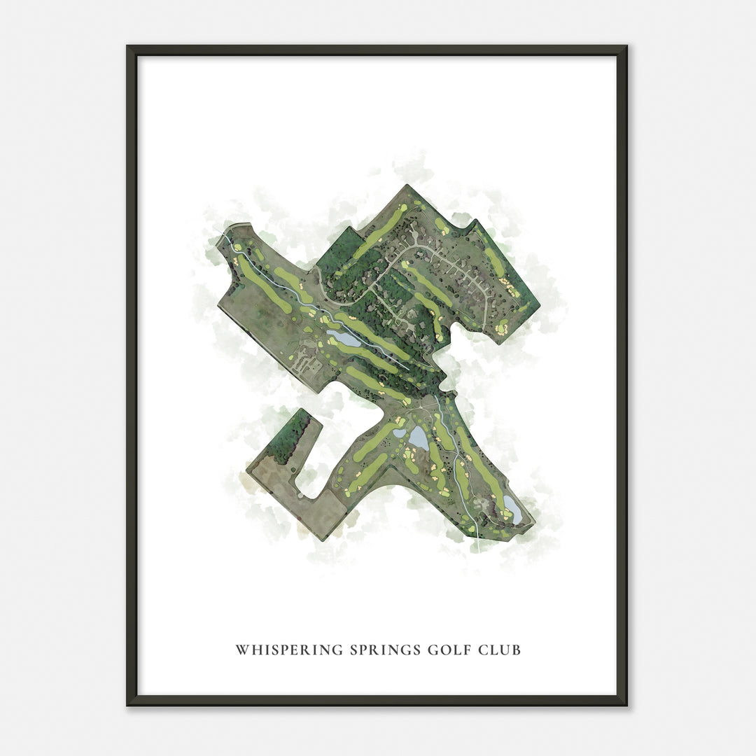 Print of Whispering Springs Golf Club Classic Map
