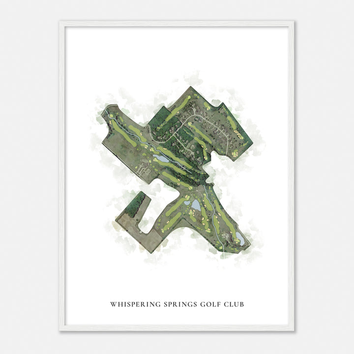 Print of Whispering Springs Golf Club Classic Map