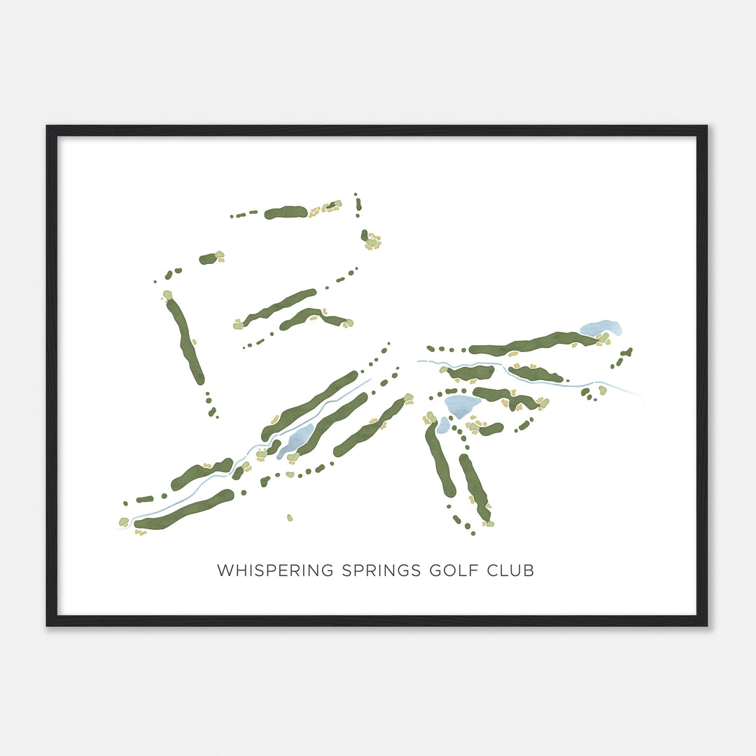 Print of Whispering Springs Golf Club Modern Map