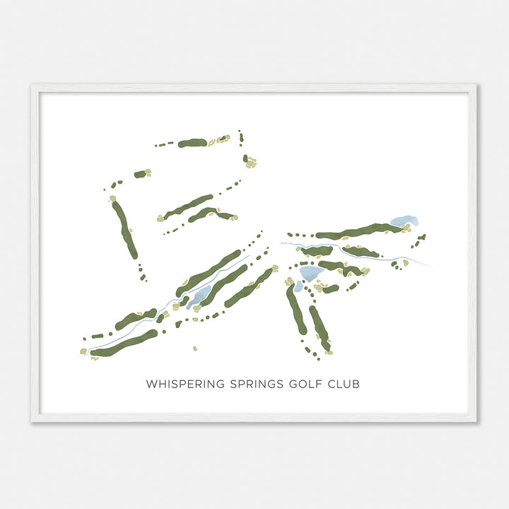 Print of Whispering Springs Golf Club Modern Map