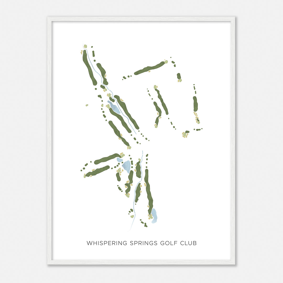 Print of Whispering Springs Golf Club Modern Map