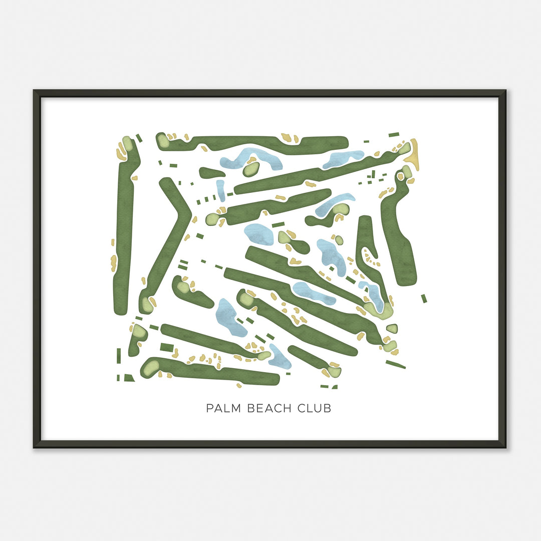 Print of Palm Beach Club Modern Map