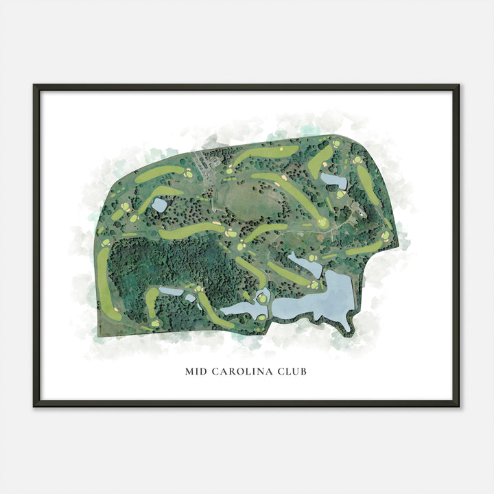 Print of Mid Carolina Club Classic Map