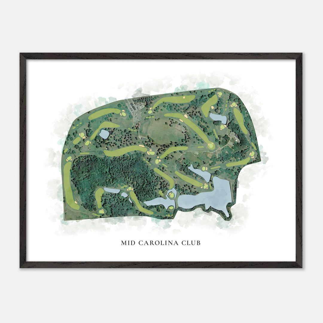 Print of Mid Carolina Club Classic Map