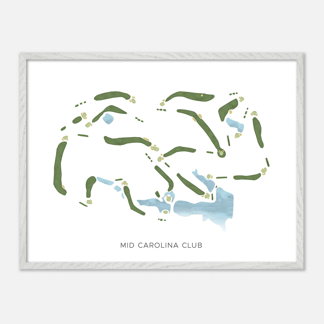 Print of Mid Carolina Club Modern Map