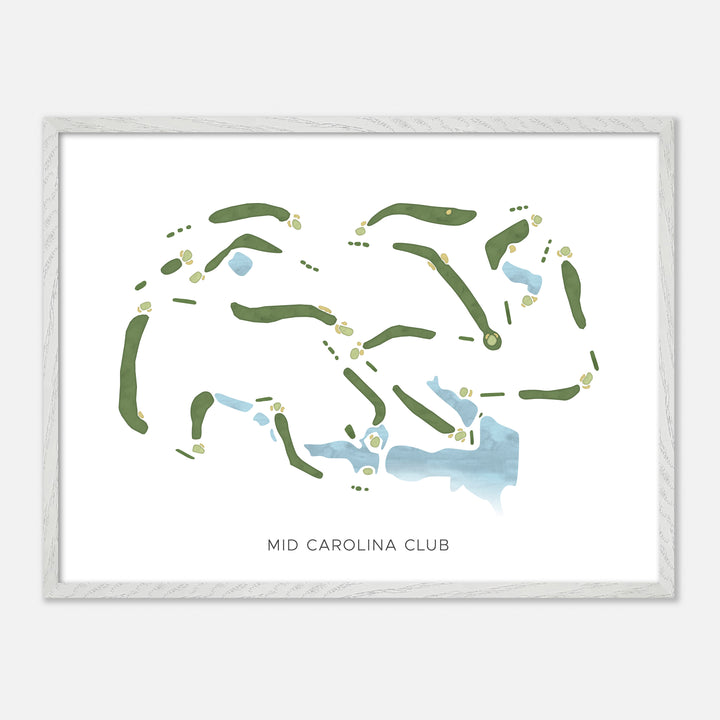 Print of Mid Carolina Club Modern Map