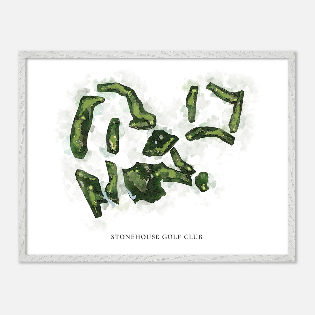 Print of Stonehouse Golf Club Classic Map