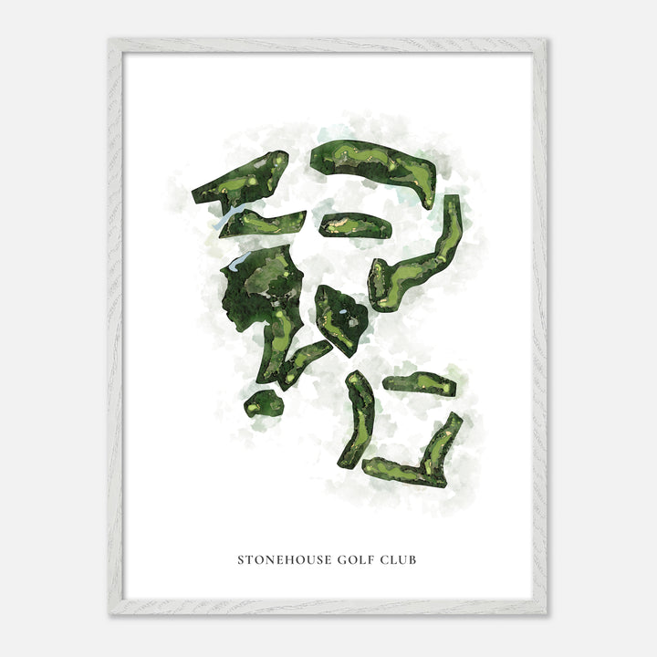 Print of Stonehouse Golf Club Classic Map