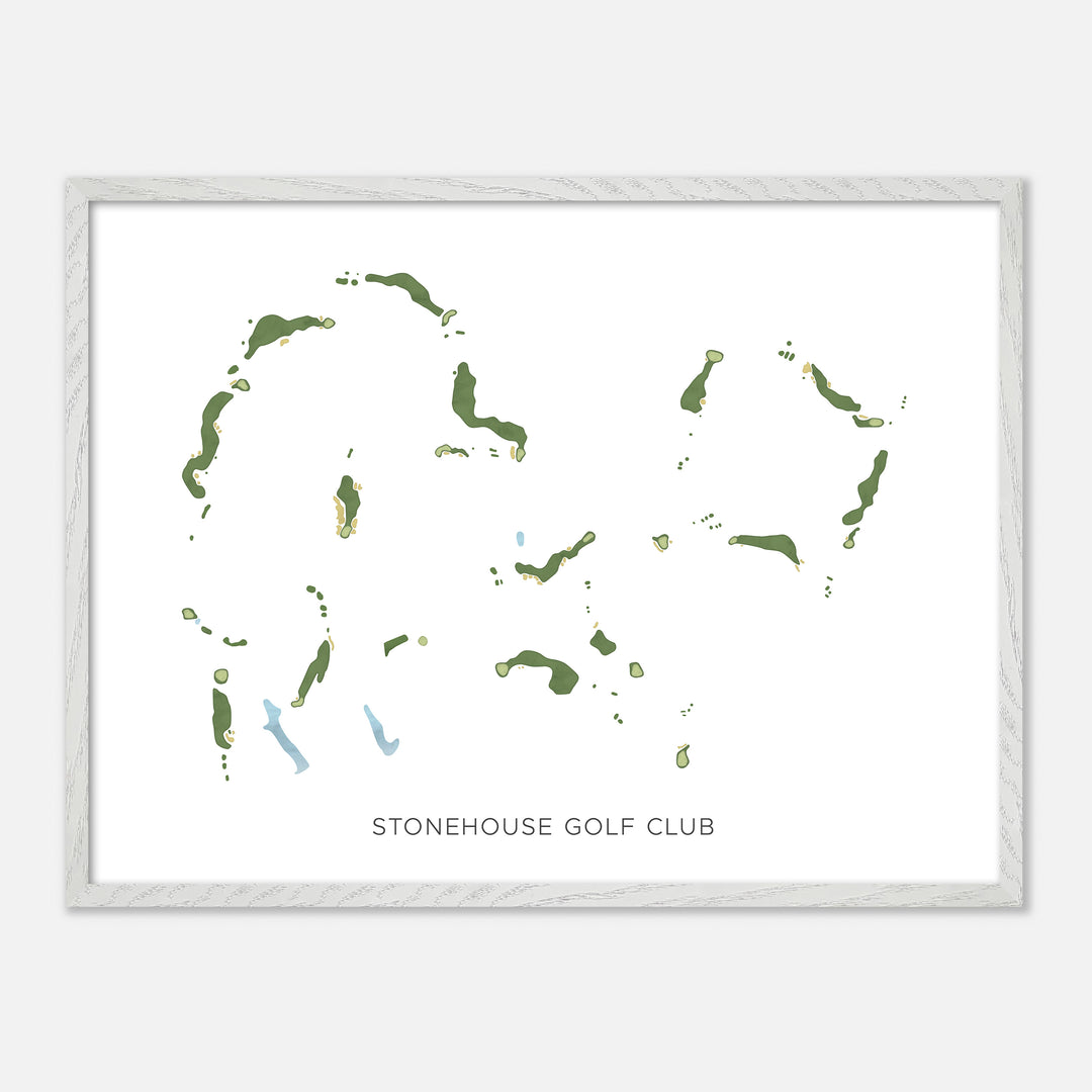 Print of Stonehouse Golf Club Modern Map