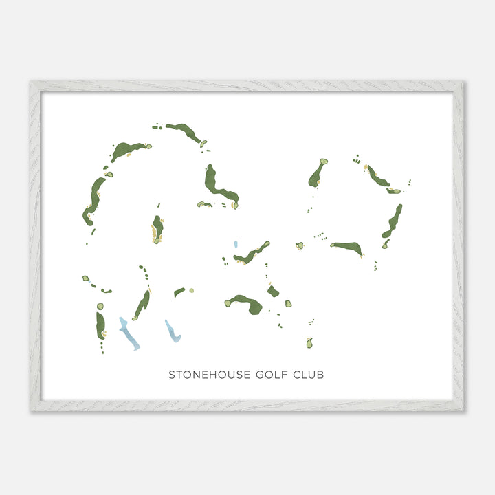Print of Stonehouse Golf Club Modern Map