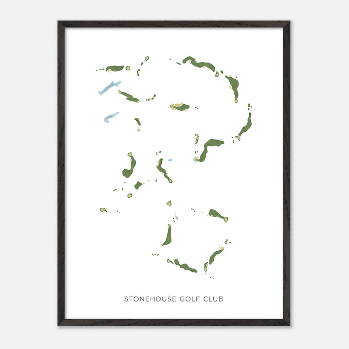 Print of Stonehouse Golf Club Modern Map