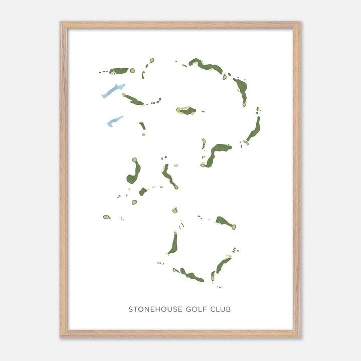 Print of Stonehouse Golf Club Modern Map