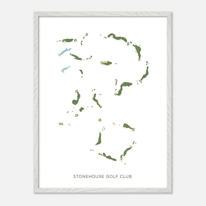 Print of Stonehouse Golf Club Modern Map